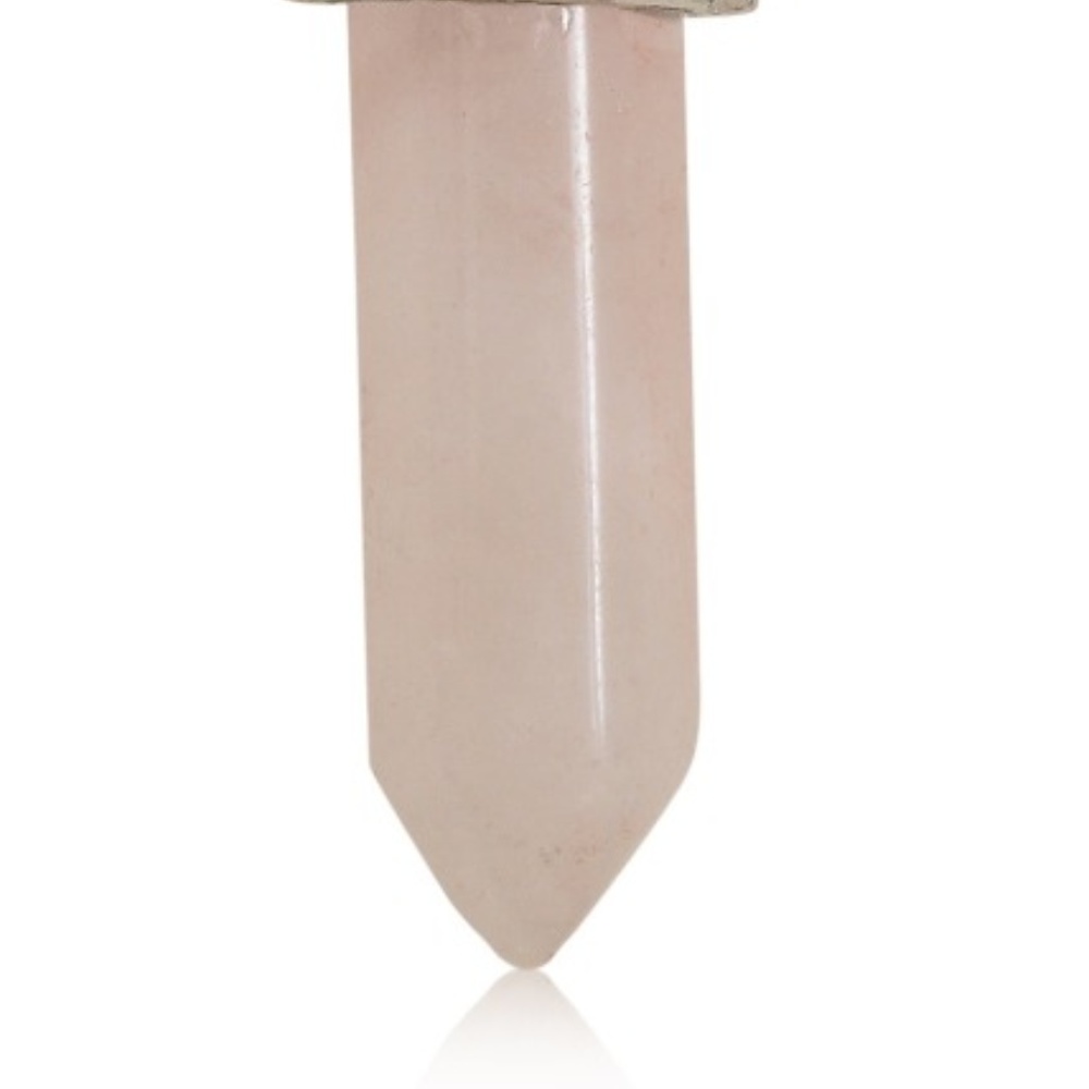 NITRO BETTY Rose Quartz Crystal & Gold Necklace - Picture 3 of 3